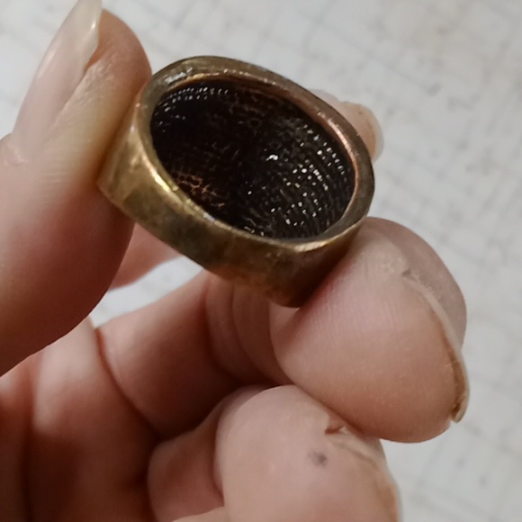 Antique Gold Style Ring #A377 - Picture 7 of 8